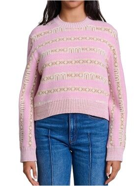 Maje Macar Wool Crewneck Sweater